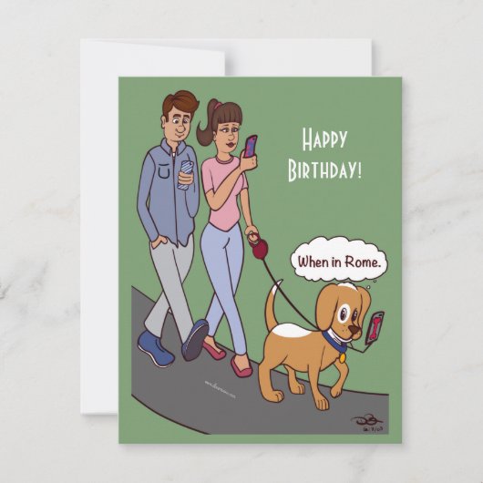 Wenn in Rom Flachkarte (Vorderseite)