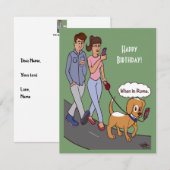 Wenn in Rom Flachkarte (Vorne/Hinten)