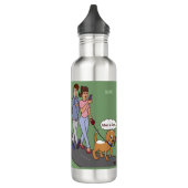 Wenn in Rom Flachkarte Edelstahlflasche (Links)