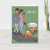 Wenn in Rom geklappte Grußkarte Karte (Vorderseite)