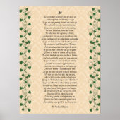 Wenn inspirierende Poesie von Rudyard Kipling Poster (Vorne)