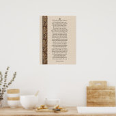 Wenn inspirierende Poesie von Rudyard Kipling Poster (Küche)