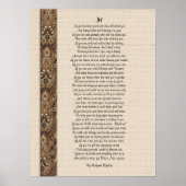 Wenn inspirierende Poesie von Rudyard Kipling Poster (Vorne)