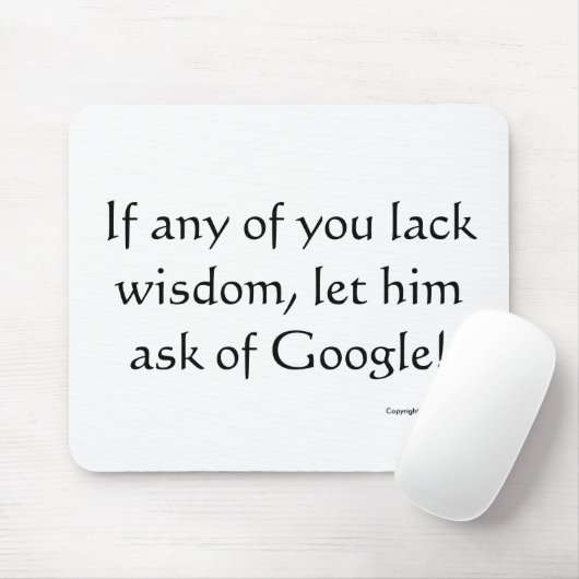 Wenn irgendeine Mannmangelklugheit, gelassen ihm Mousepad (Mit Mouse)