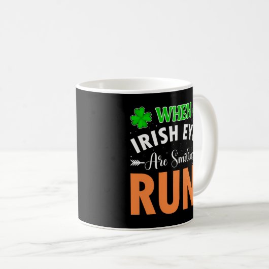 Wenn irische Augen lächeln St Patricks Day Pa Kaffeetasse (VorderseiteRechts)