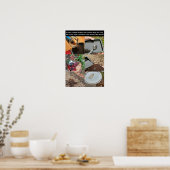Wenn jeder Kaffeetrinker von Roseschreibt Poster (Küche)