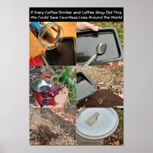 Wenn jeder Kaffeetrinker von Roseschreibt Poster