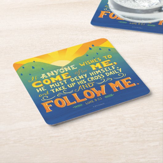 Wenn jedermann nach mir kommen möchte rechteckiger pappuntersetzer (angewinkelt)