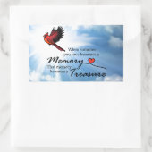 Wenn jemand, den du Liebe, Kardinal Rechteckiger Aufkleber (Tasche)