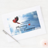 Wenn jemand, den du Liebe, Kardinal Rechteckiger Aufkleber (Umschlag)