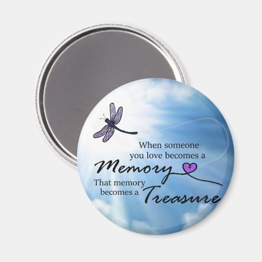 Wenn jemand, den du Liebe, Libelle Magnet (Vorderseite/Rückseite)