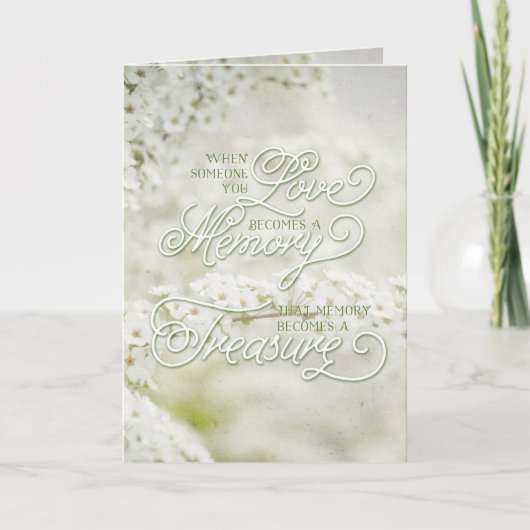 Wenn jemand, den Sie Liebe haben, ein geschätzter Karte (Vorderseite)