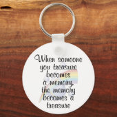 Wenn jemand, den Sie Schatz wird eine Erinnerung.. Schlüsselanhänger (Vorderseite)