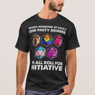 Wenn jemand ein Party angreift, werden wir alle  T-Shirt