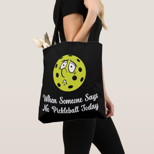 Wenn jemand heute kein Pickleball sagt, Pickleball Tasche (Von Nahem)