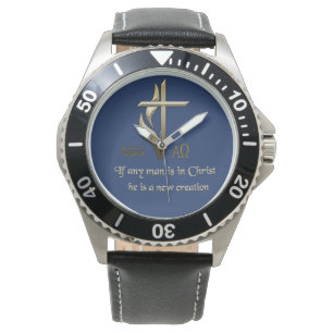 Wenn jemand in Christus ist, ist er eine neue Schö Armbanduhr