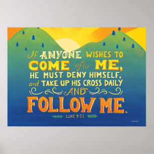 Wenn jemand nach mir kommen will poster