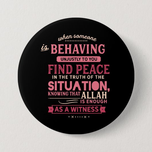 Wenn jemand sich ungerecht zu Ihnen benimmt Button (Vorderseite)