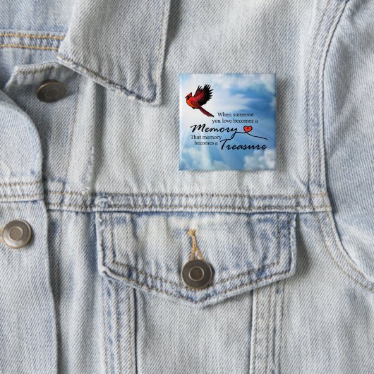 Wenn jemand Sie Liebe, Kardinal Button (Beispiel)