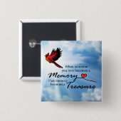 Wenn jemand Sie Liebe, Kardinal Button (Vorne & Hinten)