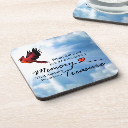 Wenn jemand Sie Liebe, Kardinal Getränkeuntersetzer (Linke Seite)