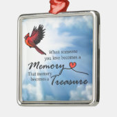 Wenn jemand Sie Liebe, Kardinal Silbernes Ornament (Links)