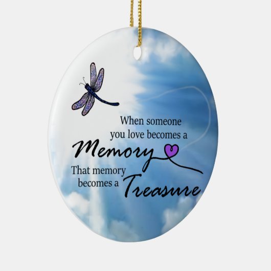 Wenn jemand Sie Liebe, Libelle Keramikornament (Rechts)