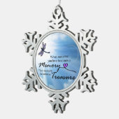 Wenn jemand Sie Liebe, Libelle Schneeflocken Zinn-Ornament (Rechts)