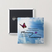 Wenn jemand Sie Liebe, Schmetterling Button (Vorne & Hinten)