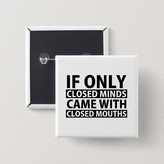 Wenn kam nur geschlossen, Verstand mit Button (Vorne & Hinten)