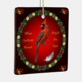 Wenn Kardinäle erscheinen ~ Angels sind in der Näh Keramikornament (Rechts)