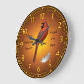 Wenn Kardinäle erscheinen, sind Engel in der Nähe  Große Wanduhr (Winkel)