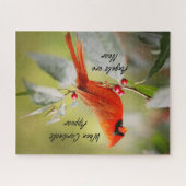 Wenn Kardinäle erscheinen, sind Engel in der Nähe Puzzle (Horizontal)