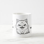 Wenn Katzen Text-Tasse Kaffeetasse (Mittel)