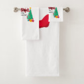 Wenn Katzen Weihnachtskarten schicken würden, würd Badhandtuch Set (Insitu)