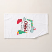 Wenn Katzen Weihnachtskarten schicken würden, würd Badhandtuch Set (Handtuch)