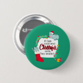 Wenn Katzen Weihnachtskarten schicken würden, würd Button (Vorne & Hinten)