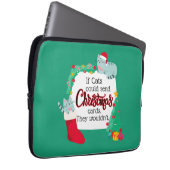 Wenn Katzen Weihnachtskarten schicken würden, würd Laptopschutzhülle (Vorne Rechts)
