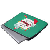 Wenn Katzen Weihnachtskarten schicken würden, würd Laptopschutzhülle (Vorne Knopf)