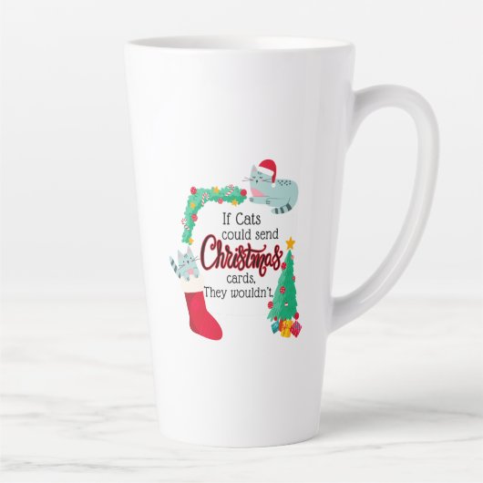 Wenn Katzen Weihnachtskarten schicken würden, würd Milchtasse (Rechts)