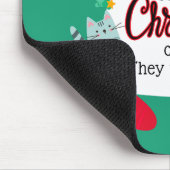Wenn Katzen Weihnachtskarten schicken würden, würd Mousepad (Ecke)