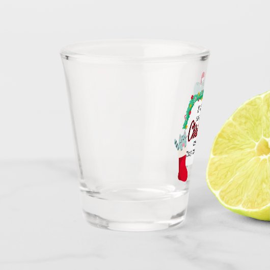 Wenn Katzen Weihnachtskarten schicken würden, würd Schnapsglas (Links)