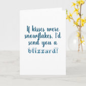 Wenn Kisses Schneeflocken waren, Ferien 2020 Apart Karte (Gelbe Blume)