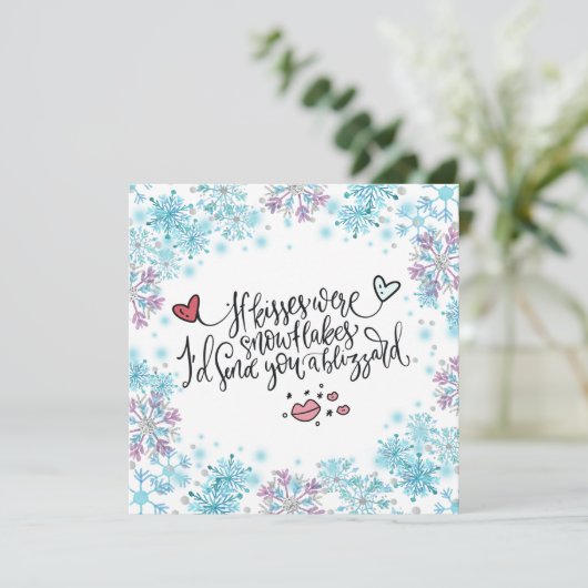 Wenn Kisses Schneeflocken wären, würde ich dir ein (Stehend Vorderseite)