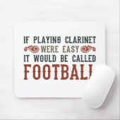 Wenn Klarinette leicht spielbar war Mousepad (Mit Mouse)