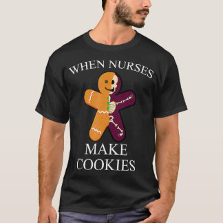 Wenn Krankenschwestern Cookies machen Weihnachten T-Shirt