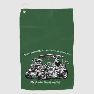 Wenn Kustom Kulture auf Kuntry Klub Konventionen t Golfhandtuch