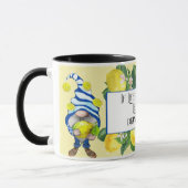 Wenn Leben dir Zitronen gelb blauen Gnomen gibt Tasse (Links)