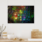 "Wenn Licht Illusion trifft" Poster (Küche)