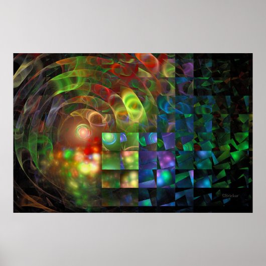 "Wenn Licht Illusion trifft" Poster (Vorne)